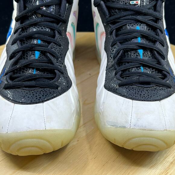 Nike Boys Little Posite Pro 644792-102 White Basketball Sneakers Sz 7y/ 8.5 W - Picture 7 of 12